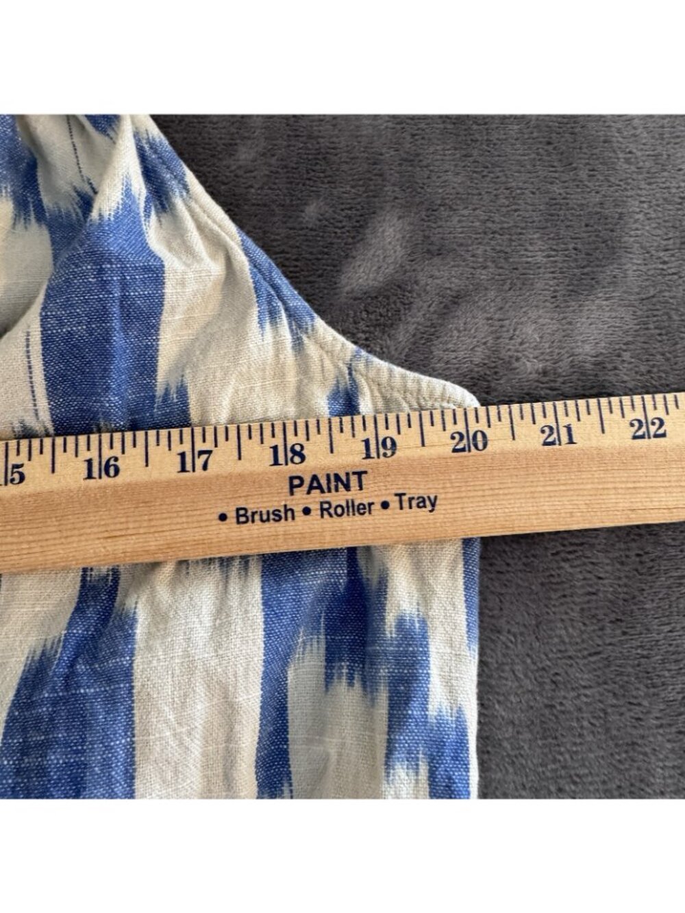 Lauren Ralph Lauren Ikat Boho Sheath Dress W/Pockets Size 12 Coastal Beach - Picture 8 of 11